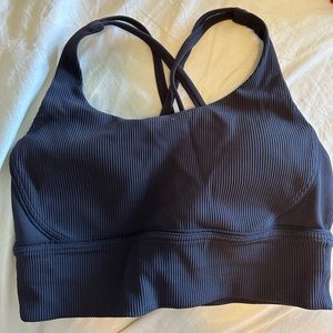 Lululemon black sports bra longline